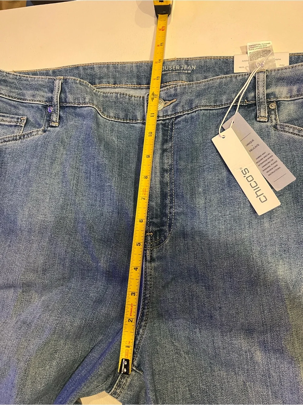 Chicos trouser jeans wide leg high rise size 20 - Picture 9 of 11